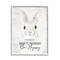 Stupell Industries Don't Worry Be Hoppy Easter Bunny Rabbit Pun Framed Giclee Art